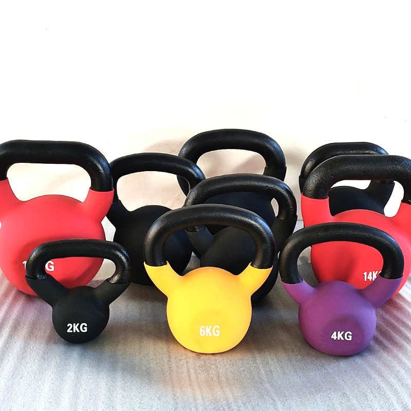 Gym Fitness Colorful Vinyl Adjustable Kettlebell Handle Cast Iron Dipping Dip Kettlebell