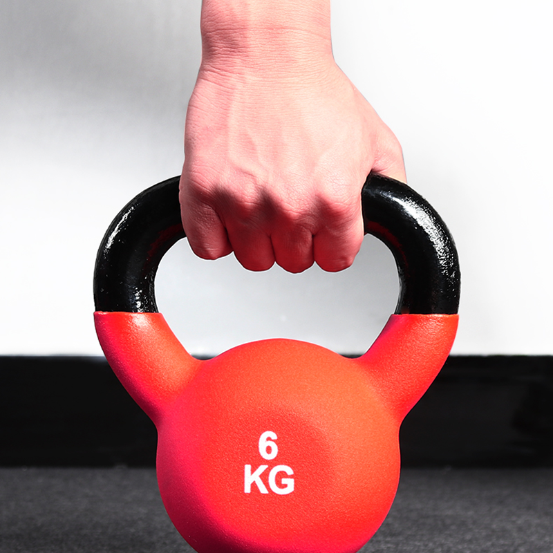 Gym Fitness Colorful Vinyl Adjustable Kettlebell Handle Cast Iron Dipping Dip Kettlebell