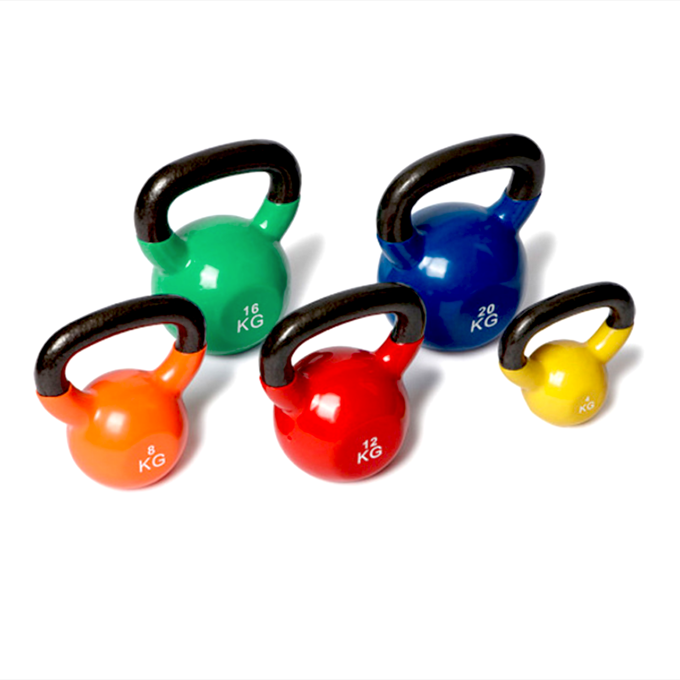 Colorful Vinyl Rubber Coated kettlebell