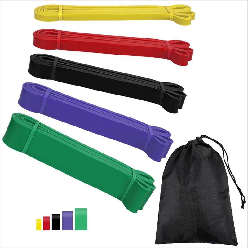 Gym Fitness Latex Resistance Bands Loop Yoga Resistance Band Bar Power Leg Exercise Stretch Pull Up Stretch Bands Set