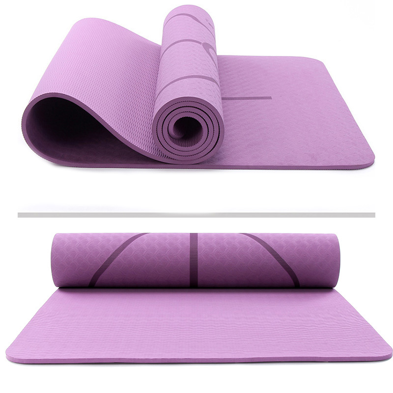 Whoelsale Cheap Price TPE Yoga Balance Mat With Body Line Portable Pilates Set For Gymnastics