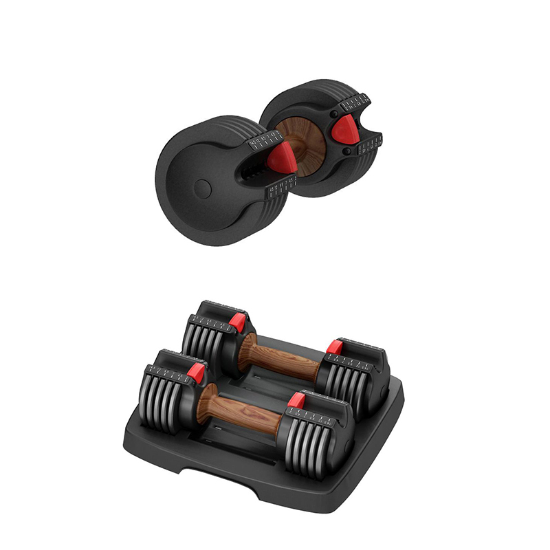 20KGS 22.5KGS 25KGS 10-Locks Easy Storage Adjustable Dumbbell With Automatic And Quick Change 435X210X200MM