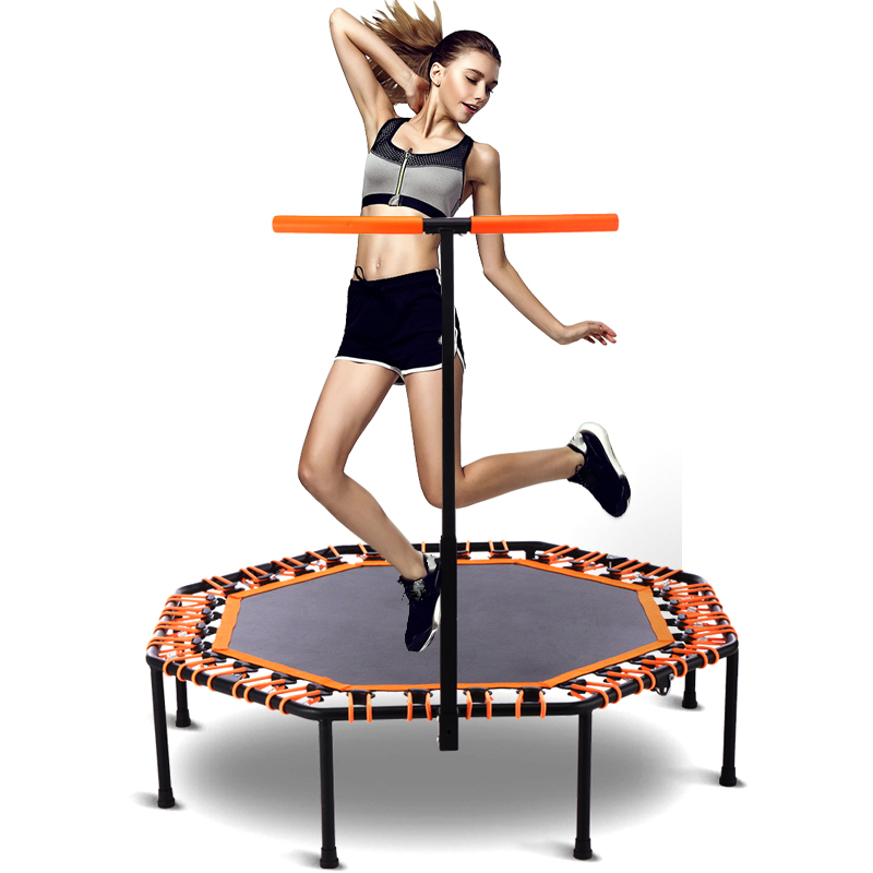 Fitness Outdoor 15FT Octagonal Trampoline Elastic Rope Trampoline Manufacturers with Handrails For Sale