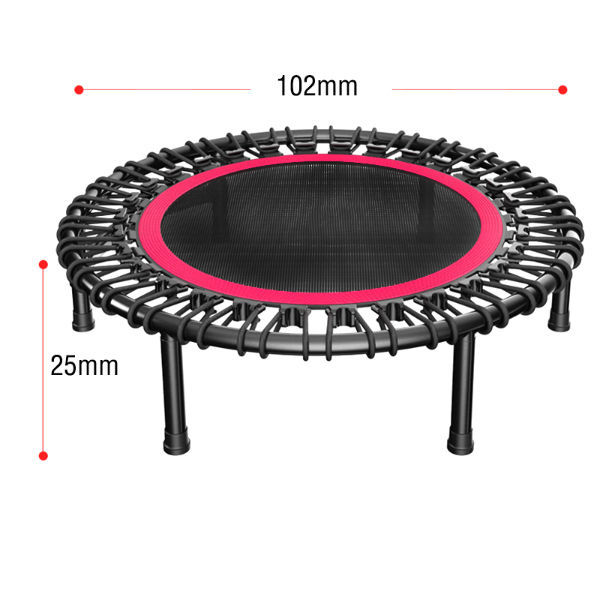 Jumping Fitness Standard Trampoline With Handle Indoor Use 40Inch