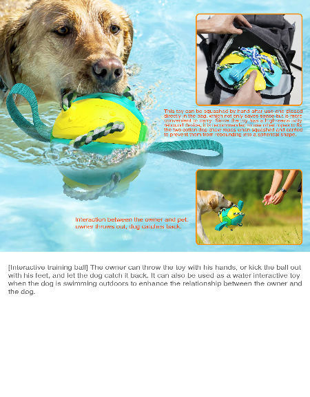 Frisbee Training Ball Throwing Interactive Rebound Ball For Dog Toys Pet Frisbee Ball